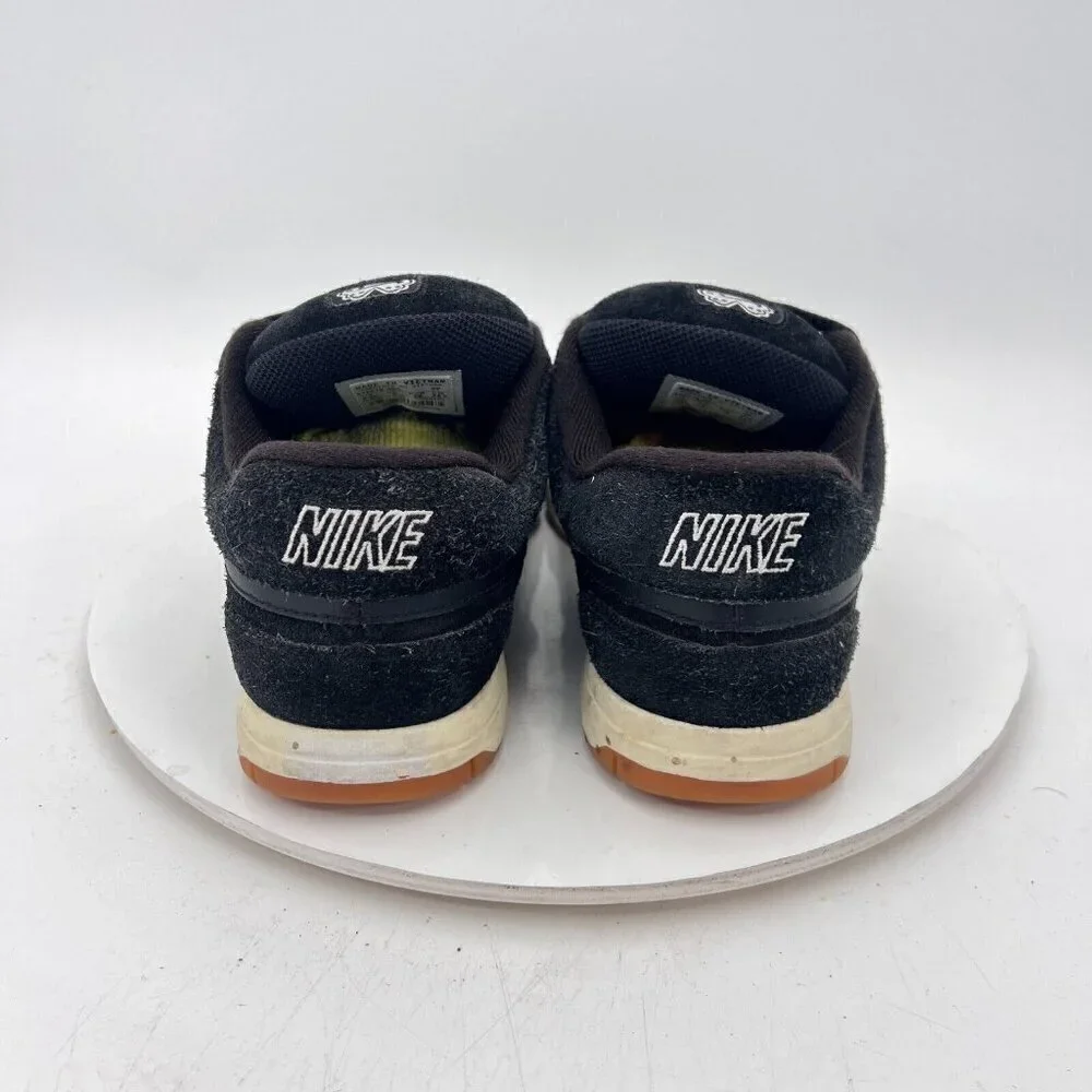Nike Air Morgan 6.0 Youth Size 6.5Y Women 8 312279 001 Black Suede Low Shoes
